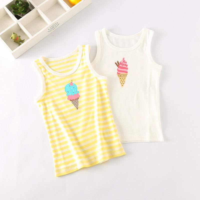 Set 2 Áo Ba Lỗ Cho Bé Trai Và Bé Gái vải cotton sợi tre mát lạnh Hàng Quảng Châu cao cấp phù hợp cho mùa hè AO3 Bế Bế