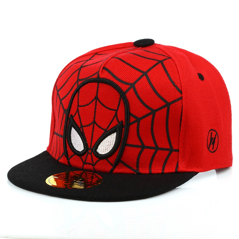 Mũ lưỡi trai cho bé trai hình siêu nhân nhện nón trẻ em nam 3 tuổi đến 8 tuổi mũ spiderman hiphop cá tính  mã M01