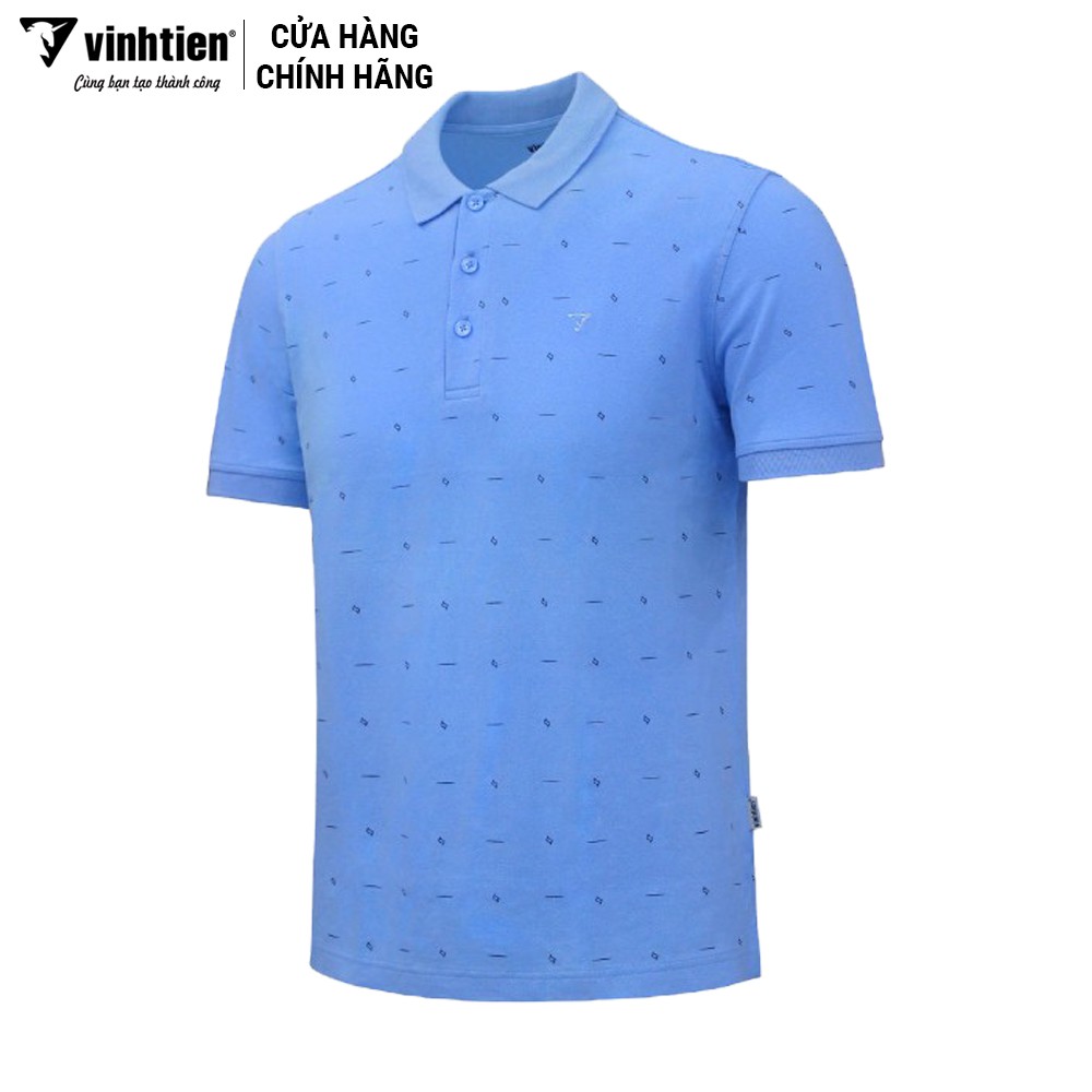 Áo Thun Polo Họa Tiết Slimfit Vĩnh Tiến 329 _ BB2-F011-422