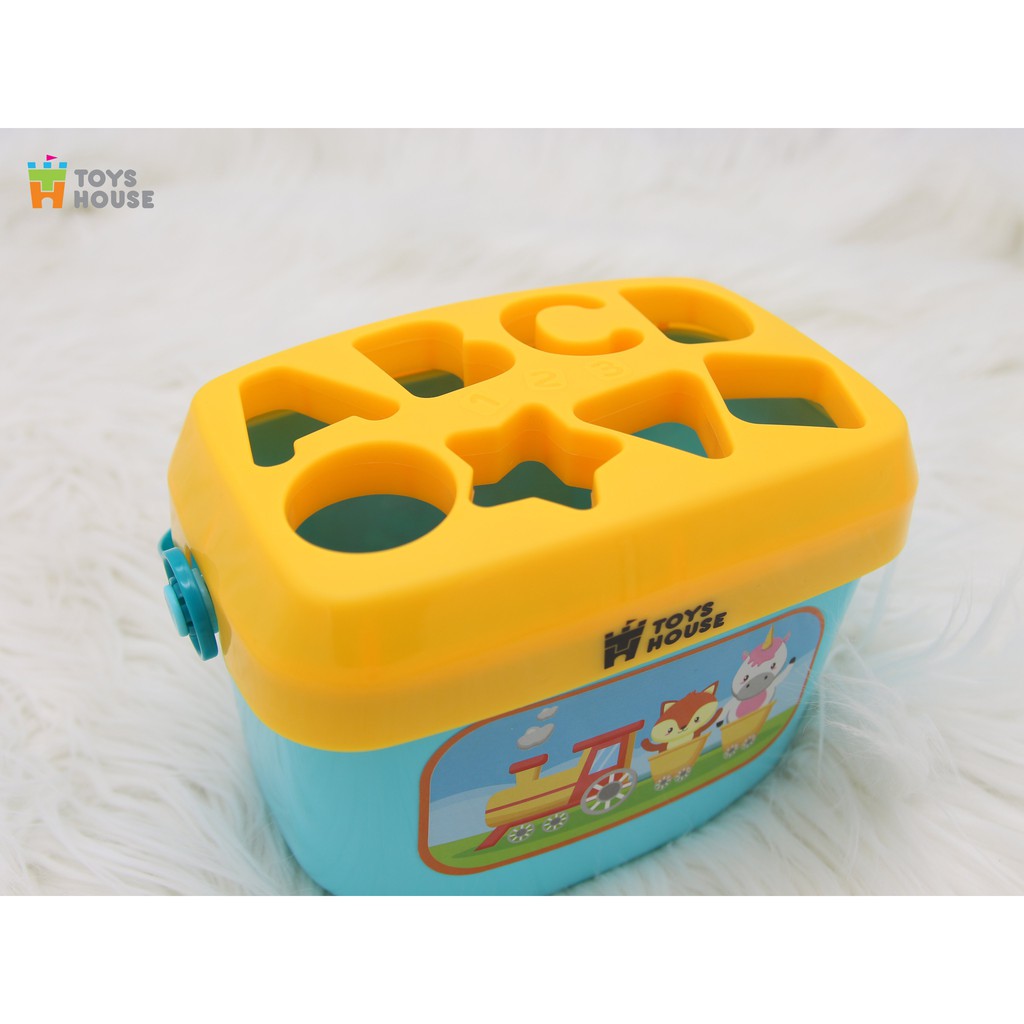 Đồ chơi giáo dục sớm thả hình khối có quai xách cho bé Toyshouse 0702-TH-HE0218