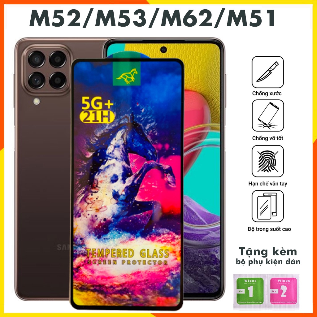Cường lực samsung m51 m52 m53 m62 a21s a21 a11 s20 fe s21 fe a71 a72 a73 a04 14 a03s a03 a23 full màn tổng hợp Kính [OG]