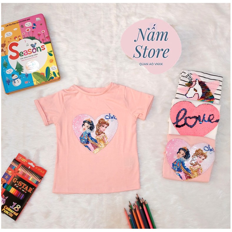 ÁO THUN H.M UNICORN PONY KIM SA CHO BÉ GÁI