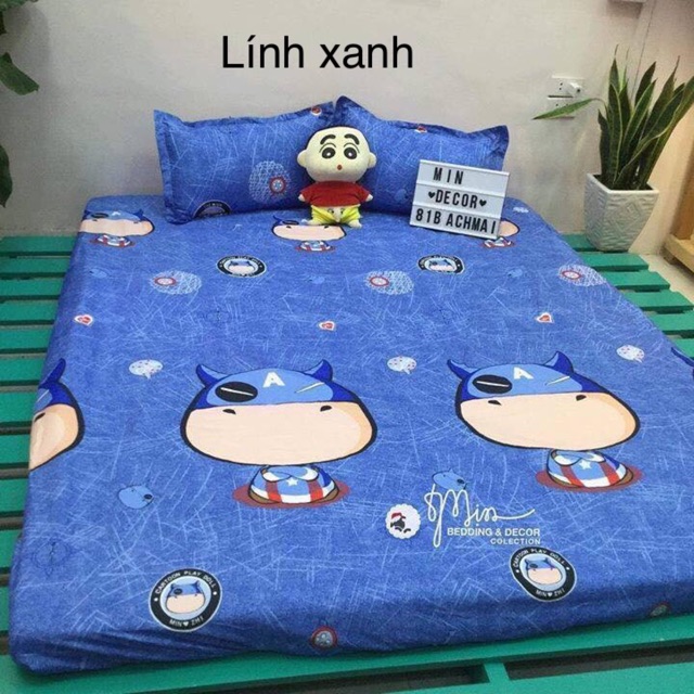 [Giá hủy diệt] Bộ ga vỏ gối cotton poly (1 grap giường + 2 vỏ gối nằm) | BigBuy360 - bigbuy360.vn