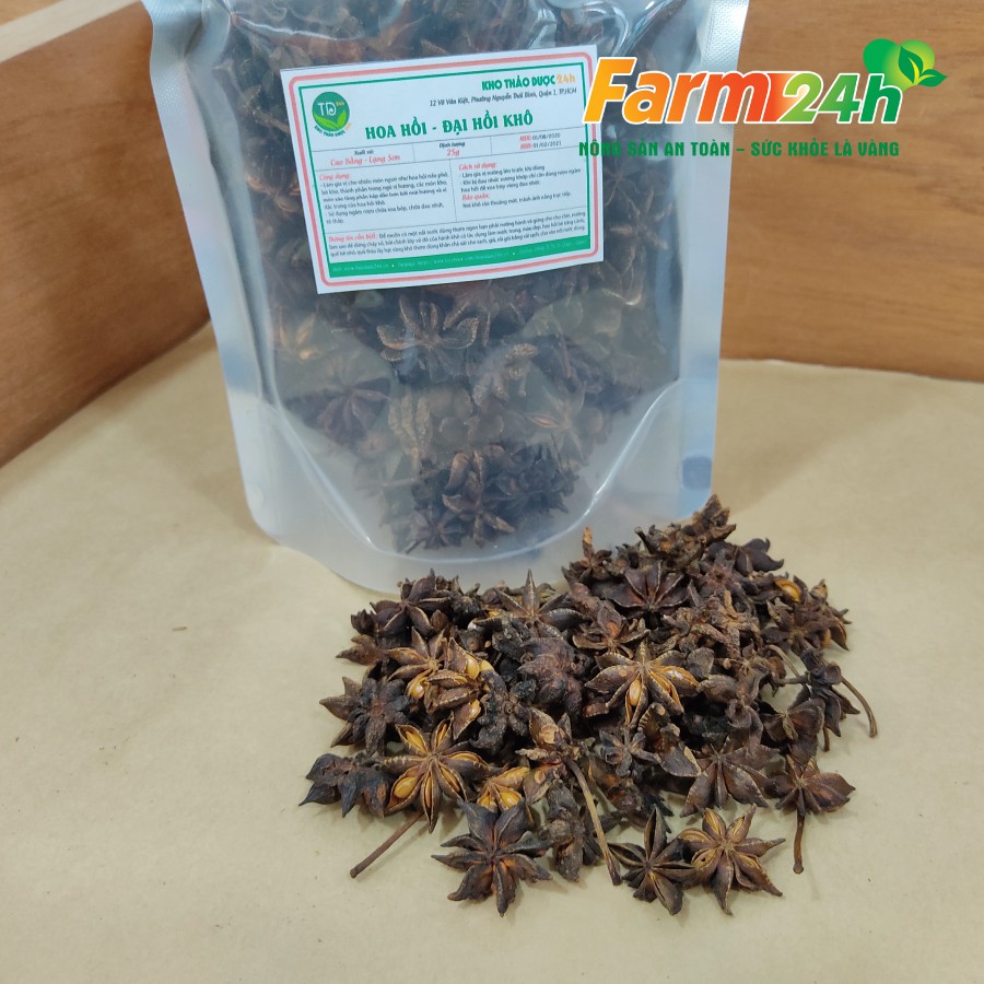 Hoa hồi 100g I 100% tự nhiên, gia vị cho nhiều món ngon I Farm24h