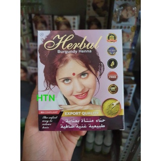 🌿🌾👨‍👨‍👧‍👧 BỘT LÁ NHUỘM TÓC - HERBUL HENNA 6 GÓI 60g🌿🌾👨‍👨‍👧‍👧