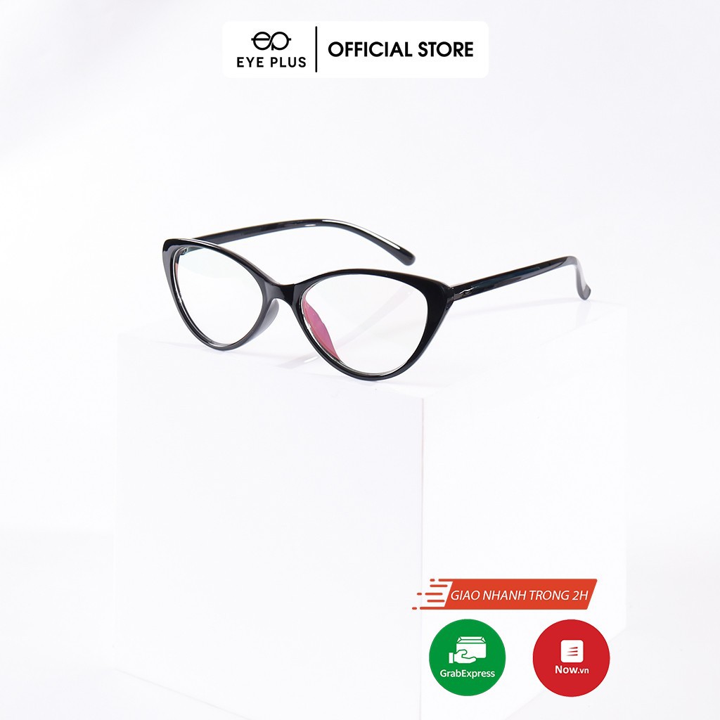 Gọng kính cận nam nữ thời trang EYE PLUS nhựa dẻo dáng mắt mèo họa tiết độc đáo N110-2383 | BigBuy360 - bigbuy360.vn