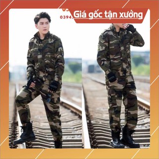 Bộ quần áo kaki túi hộp kiểu lính us army