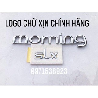 Logo chữ dán morning và slx xịn chính hãng mã sp: 8631307000 8631007000