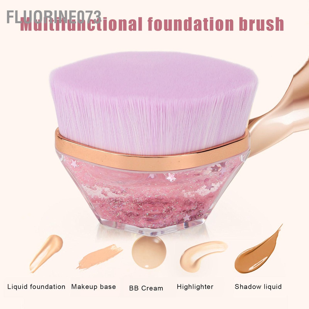[Hàng Sẵn] 2 cái Bộ Cọ Nền Di Động Kem Chất Lỏng Tinh Tế BB Cream Trang Điểm Mỹ Phẩm Công Cụ Màu Tím 【Fluorine073】
