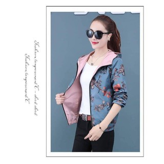 Áo khoác gió 2 mặt nữ