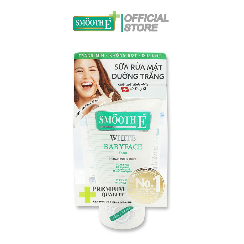 Smooth E VN - Sữa Rửa Mặt Trắng Da White Foam