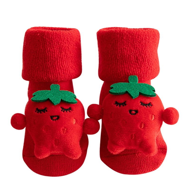 1 Đôi Vớ Cotton Dày Mềm Chống Trượt In Họa Tiết Hoạt Hình Dễ Thương Cho Bé Sơ Sinh