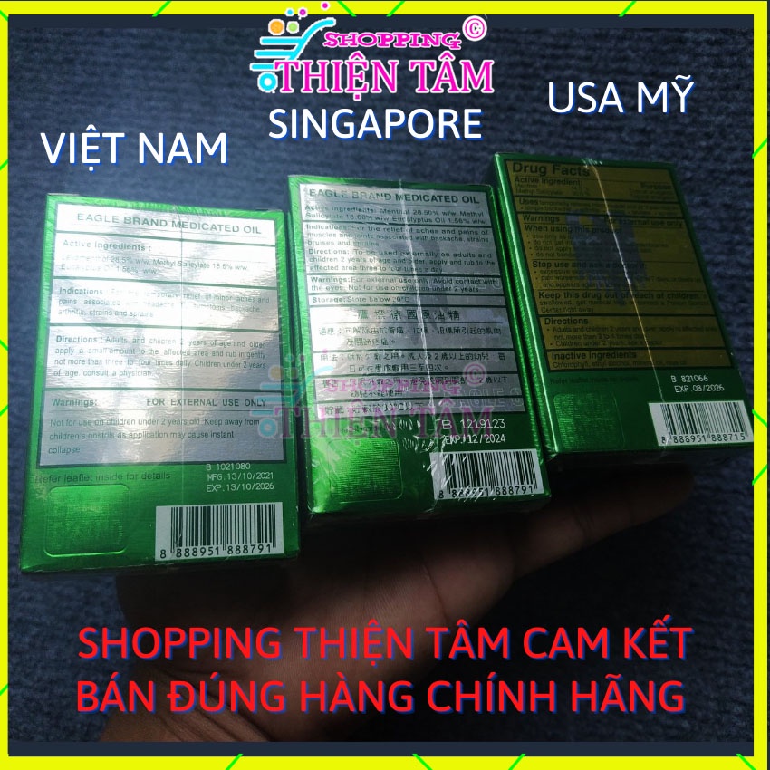 Dầu Gió Xanh Con Ó 24ml Singapore