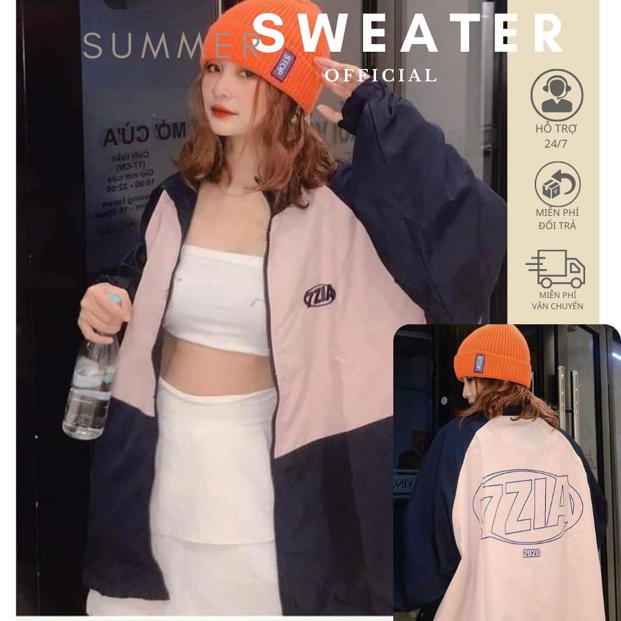 Áo Khoác Dù TMS LOGO MIDSIDE Nam Nữ Ulzzang Unisex Form Rộng Bomber Jacket Summersweater P9433