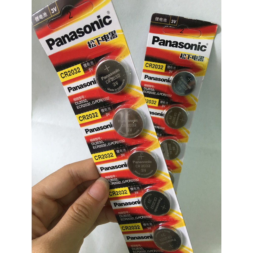 Vỉ 2 Viên Pin Panasonic CR2032 / CR2025 / CR2016 / CR1632 / CR1220 3V Lithium – Pin cúc Panasonic 3V Lithium vỉ 2 viên