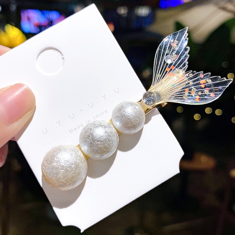 Kẹp Tóc Đính Ngọc Trai Giả Thời Trang Cho Nữ
