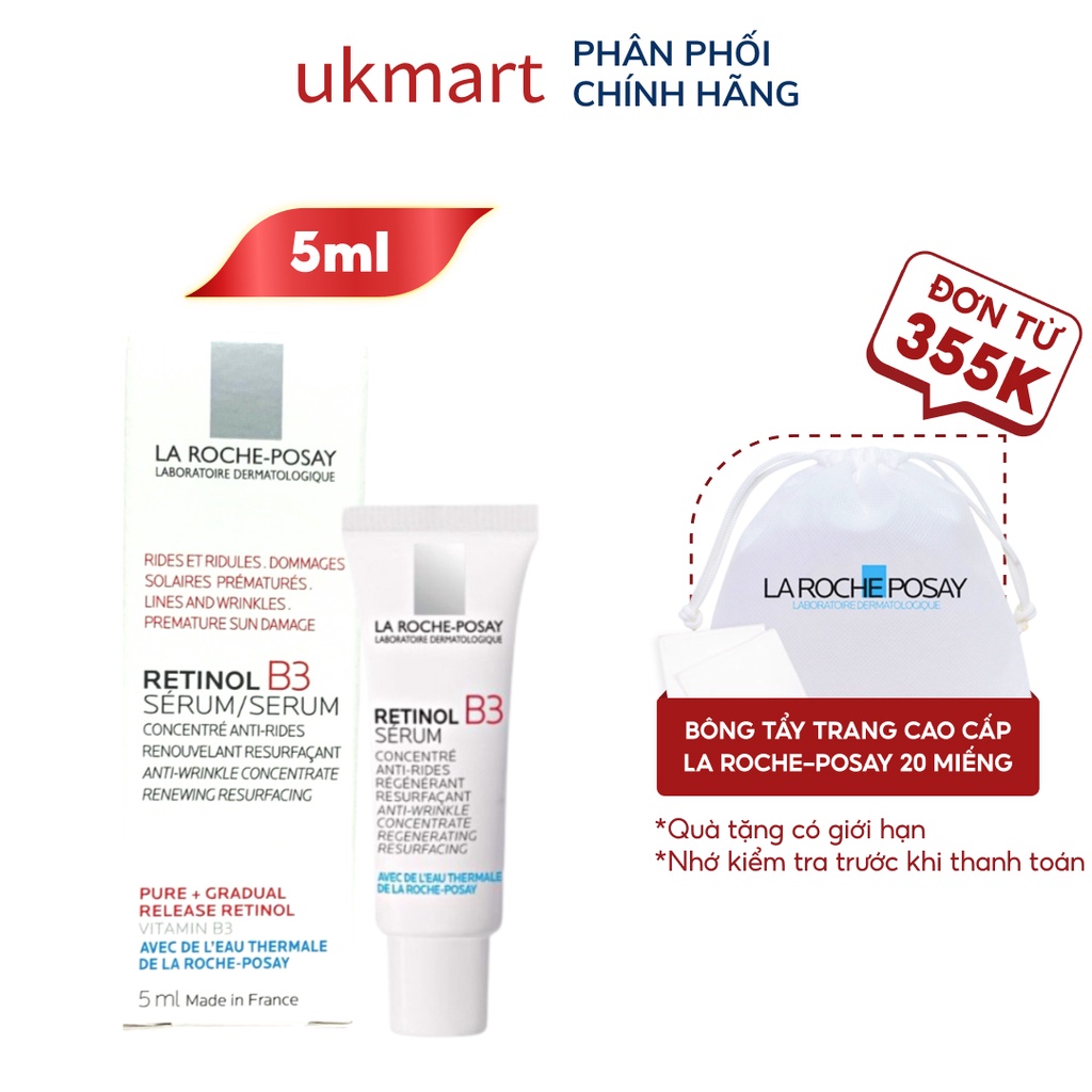 Minisize Tinh Chất La Roche-Posay Giảm Thâm Nám & Làm Đều Màu Da Retinol B3 Serum 5ml