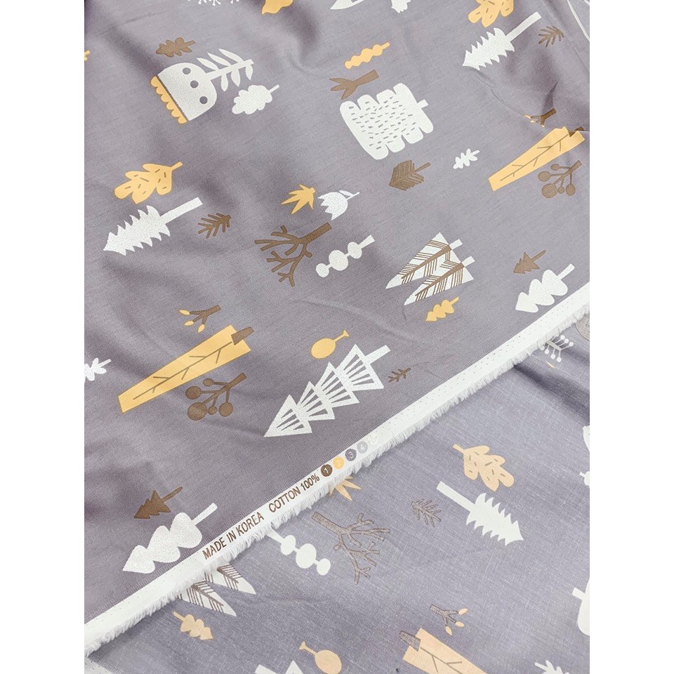 Vải cotton 100% nhập khẩu Hàn Quốc khổ 1m6