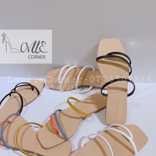 DÉP LÊ NỮ LOVIIECORNER - DÉP NỮ XỎ NGÓN DÂY MẢNH - DÉP NỮ XỎ NGÓN - DÉP NỮ THỜI TRANG QUAI MẢNH ĐẾ BỆT D210352
