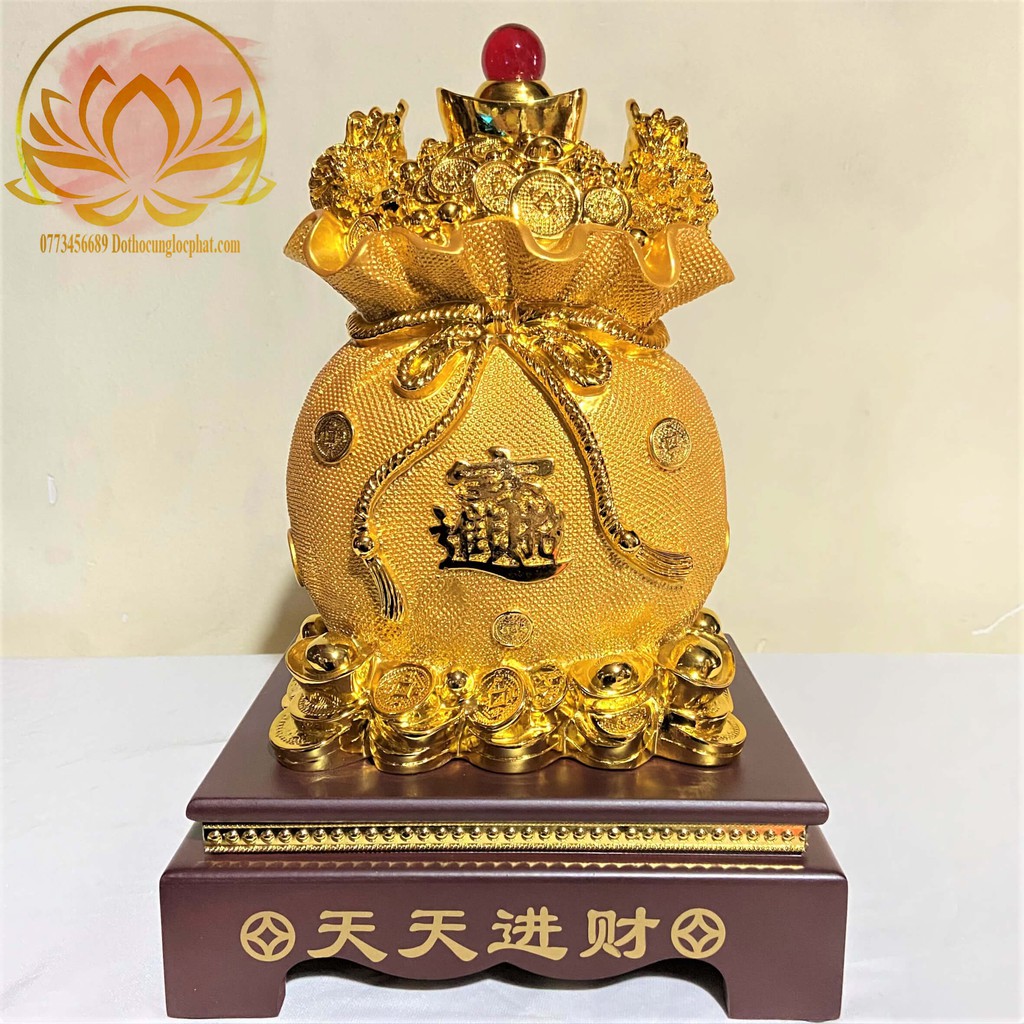 Tượng Túi Vàng Chiêu Tài Lộc Cao 32cm