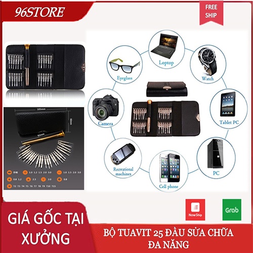 Bộ Vít 24 Đầu Ví Da Sửa IPHONE,SAMSUNG,XIAOMI Nhỏ Gọn Đa Năng....