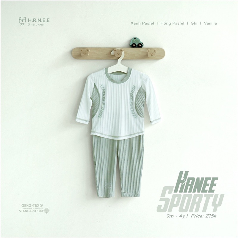 [ hrnee ] bộ dài tay hrnee sporty