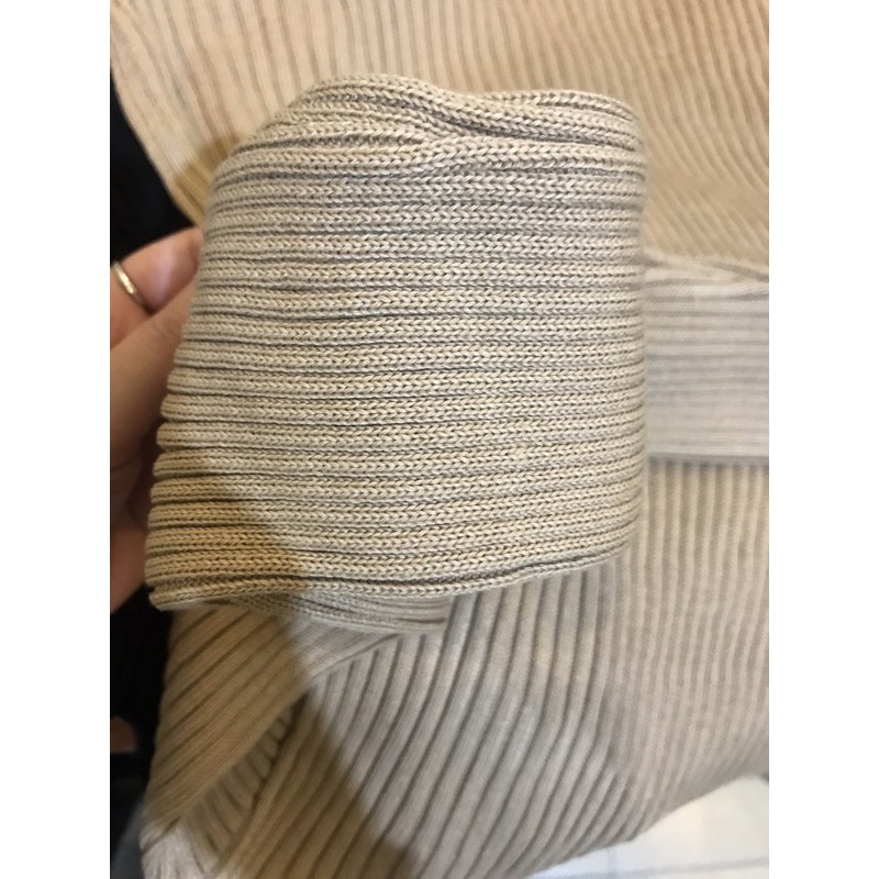 Váy Đầm Len Gân Cổ 3 Phân Dáng Suông Chất Dày Dặn Hàng Loại 1