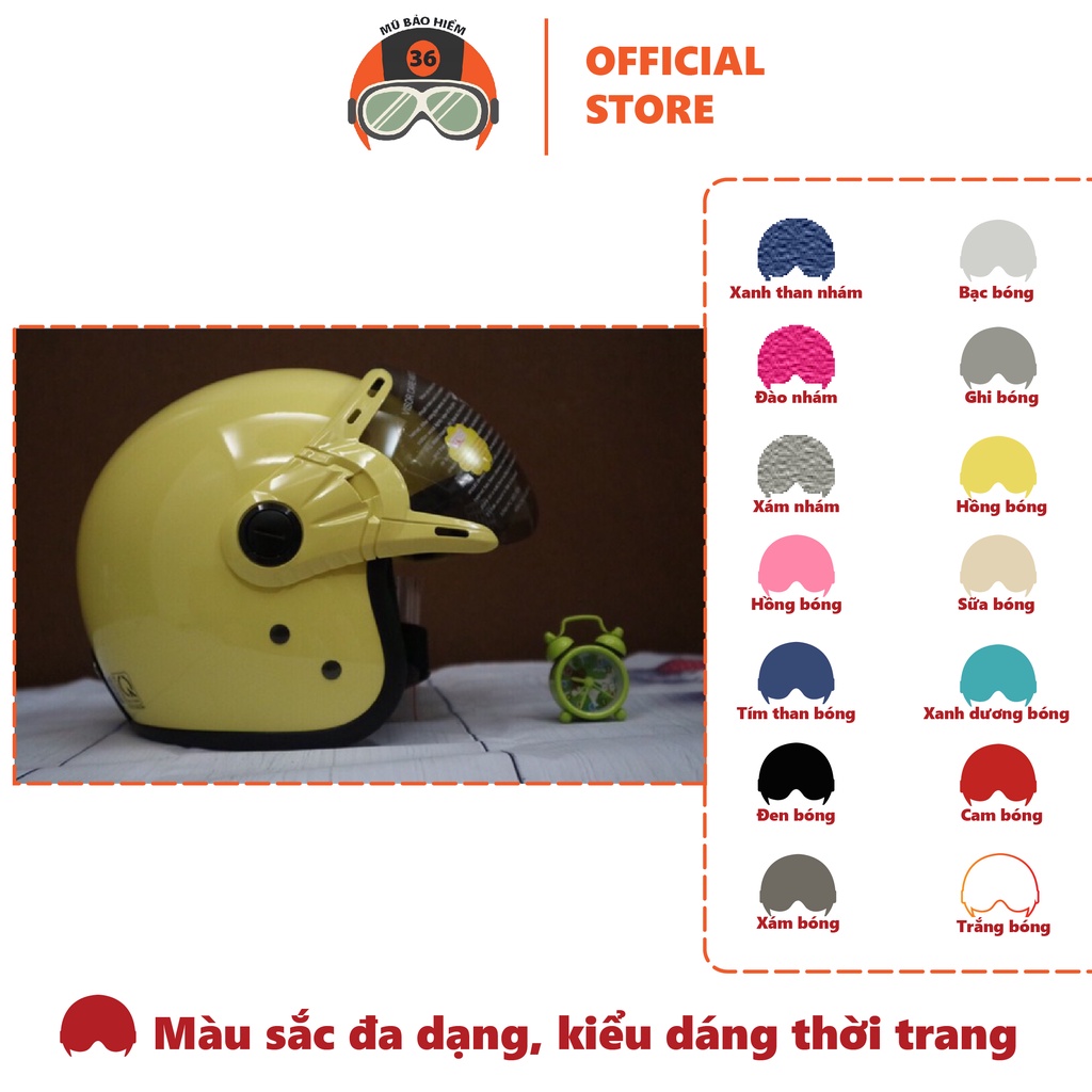 Mũ Bảo Hiểm Đẹp GRS A368K (nhiều màu)