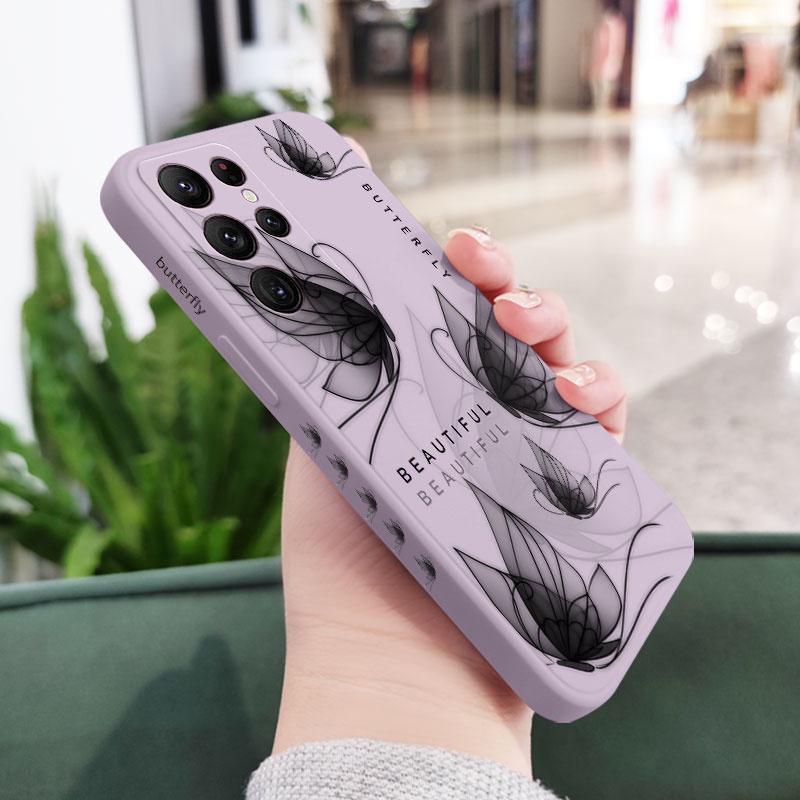 Bao Da Điện Thoại Thời Trang Cho samsung galaxy s23 s22 fe ultra plus Ốp