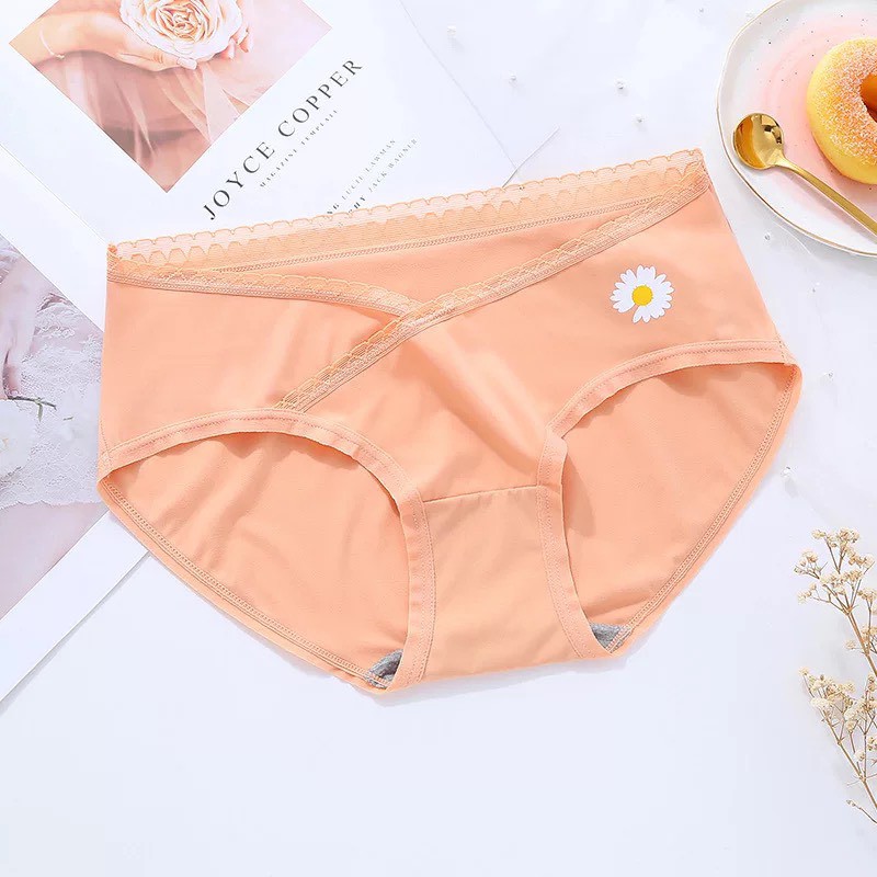 Quần Lót Bầu - Sét 5  Quần Lót Hoa Cúc  Cho Phụ Nữ Mang Thai Tiện Lợi  Hàng Quảng Châu Cao Cấp (LB1)