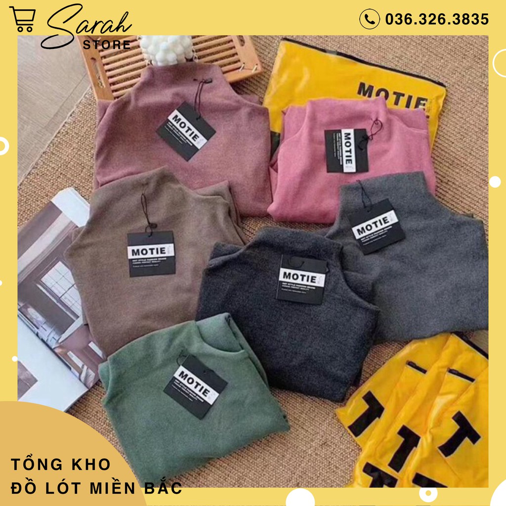 Áo Cổ 3 Phân Giữ Nhiệt Xuất Nhật MOTIE