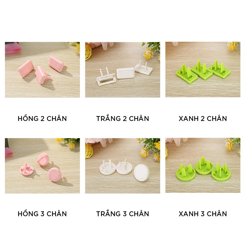 Nút bịt ổ điện an toàn cho bé 2 chân 3 chân - Chất lượng cao