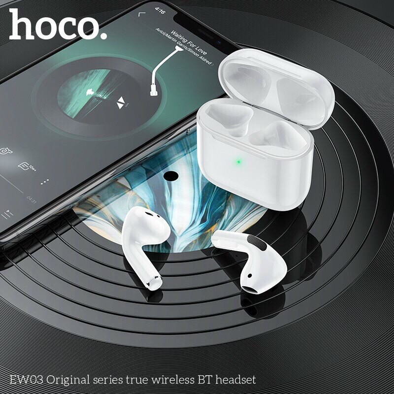 Tai nghe bluetooth hoco ew03 kiểu dáng nhỏ gọn âm thanh chất lượng mic đàm thoại tốt