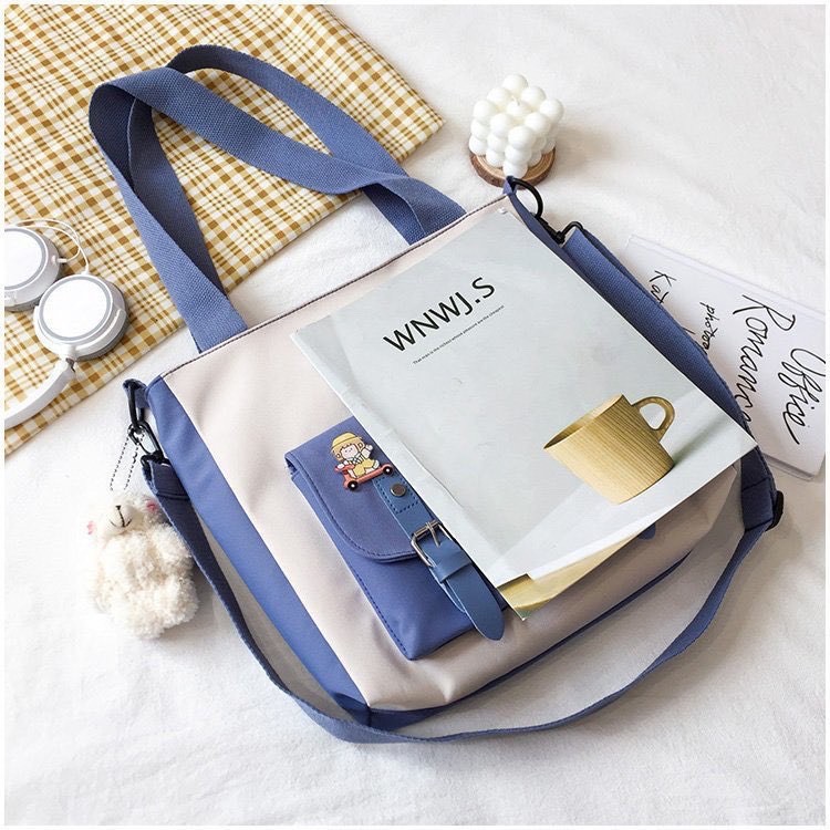 Túi tote canvas đeo chéo ULZZANG hàn quốc đẹp giá rẻ TV1