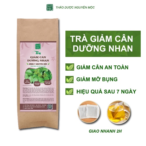 Trà giảm cân dưỡng nhan thảo dược nguyên mộc hỗ trợ giảm cân hiệu quả an toàn trong thời gian ngắn nhất