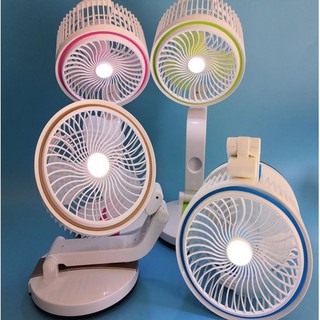 Quạt Sạc Tích Điện Có Đèn Led FOLDING FAN JH - 2018