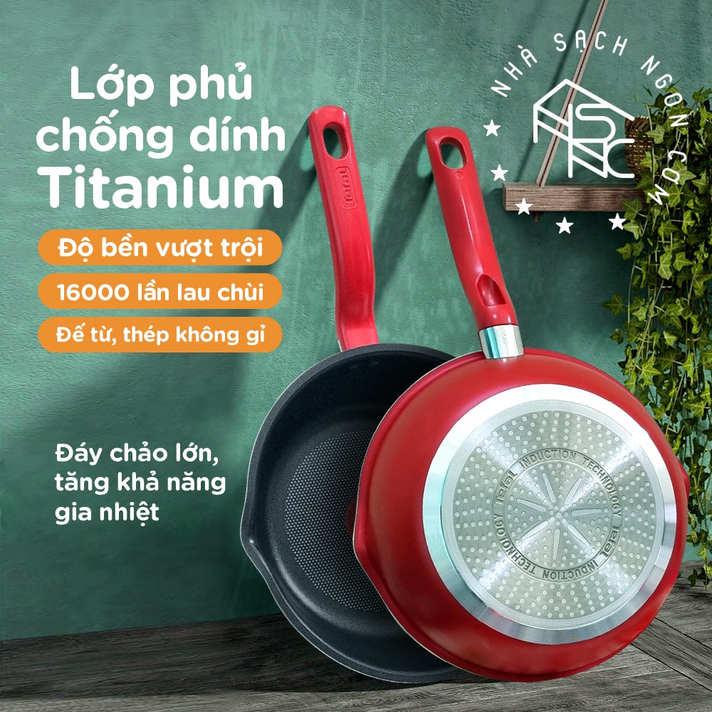 Chảo chống dính đáy từ lòng sâu cao cấp 24cm Tefal So Chef