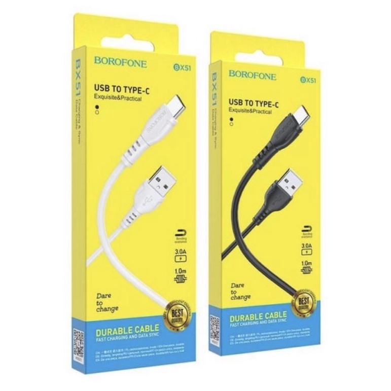 Cáp sạc BOROFONE X51 usb type C _ 1M