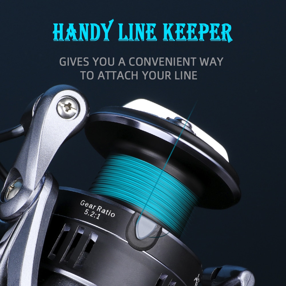 Máy Câu Cá BKAK 5.2:1 1000-4000 Drag 7kg Chất Lượng Cao