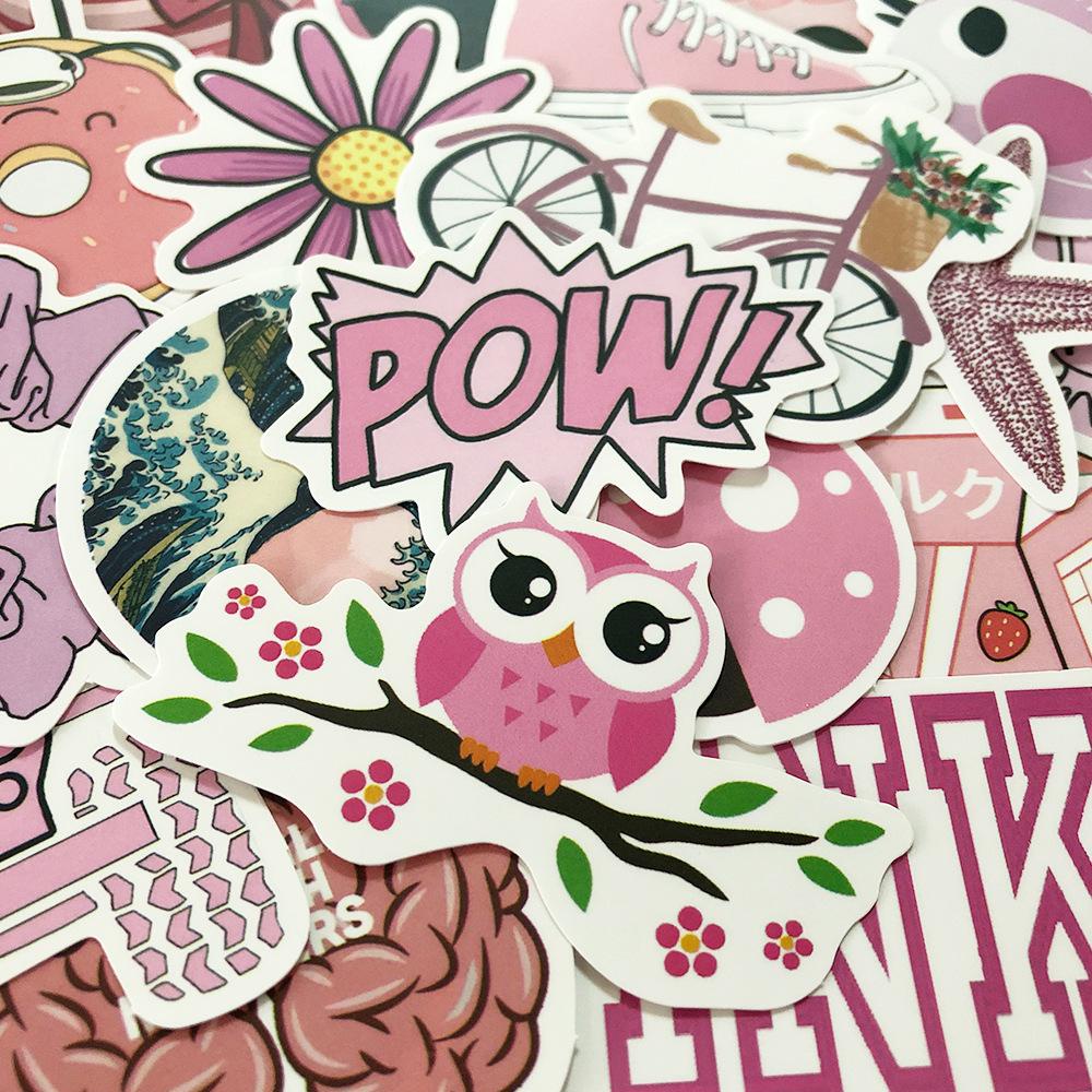 Miếng Dán PVC Hình Cô Gái Hoạt Hình Trang Trí Tủ Lạnh / Xe Mô Tô