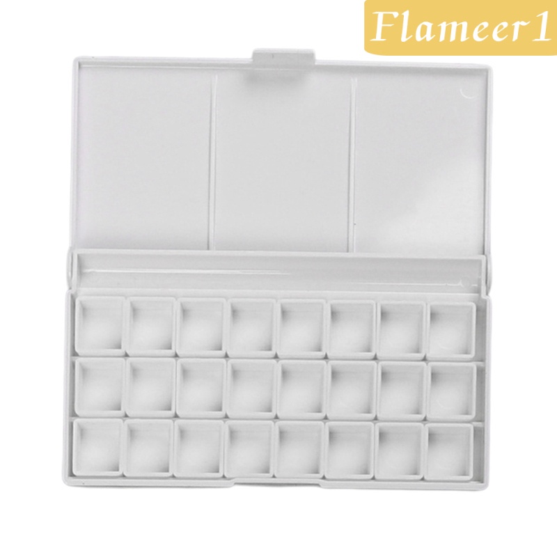 Hộp Nhựa Đựng Màu Nước Đi Du Lịch Có Nắp Đậy Tiện Dụng [Flameameer1]