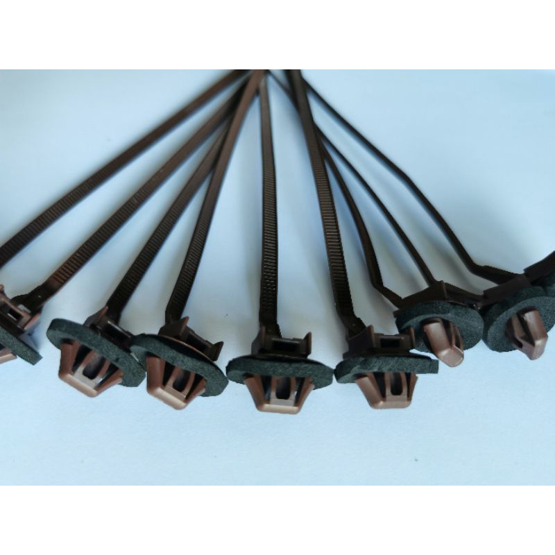 Dây rút ghim nhựa, dây thít chuyên dùng cho ô tô.bịch 50 cái 5mm×170mm chân lỗ 7mm tròn và dẹp