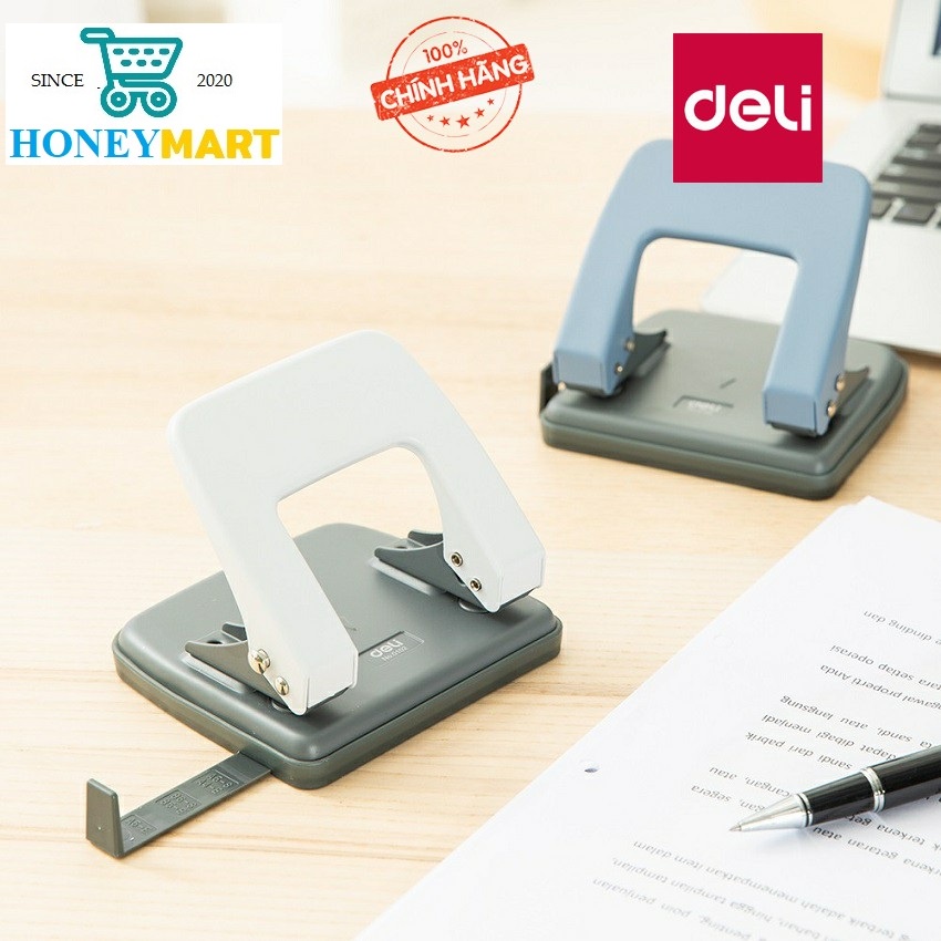 Dụng cụ bấm lỗ giấy Deli 102- 104  – Máy đục lỗ giấy Deli 102-104  nhanh chóng, hiệu quả HONEYMART