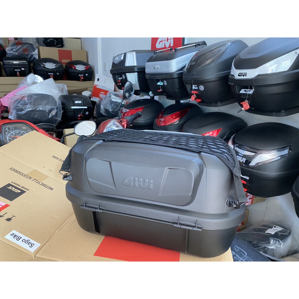 Thùng xe PCX 2010-2011, thùng Givi E43NTL_ADV, baga SRV PCX 2010, hàng Givi chính hãng, bảo hành 2 năm