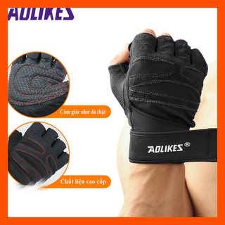 GĂNG TAY TẬP GYM, ĐU XÀ AOLIKES CÓ CUỐN CAO CẤP
