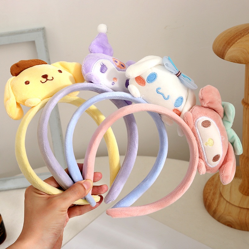 Băng đô, cài tóc 3D nhân vật hoạt hình Kuromi,My Melody,Purin,Cinnamaroll, Pochacco