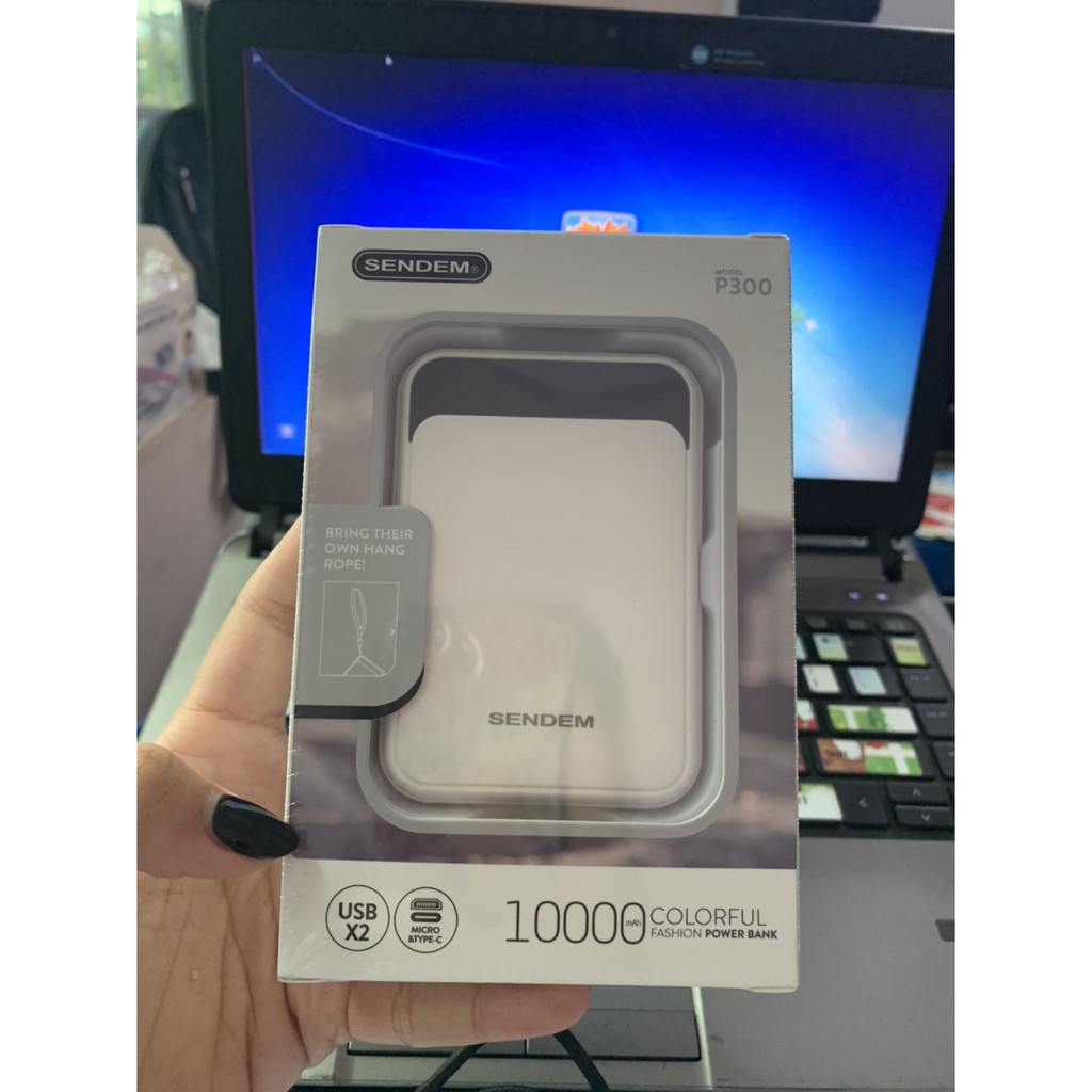 Sạc Dự Phòng Mini Cầm Tay 10000 Mah SENDEM P300 Chính Hãng Hàng Cao Cấp Cho Nhiều Loại Điện Thoại iPhone/Samsung/Oppo/..