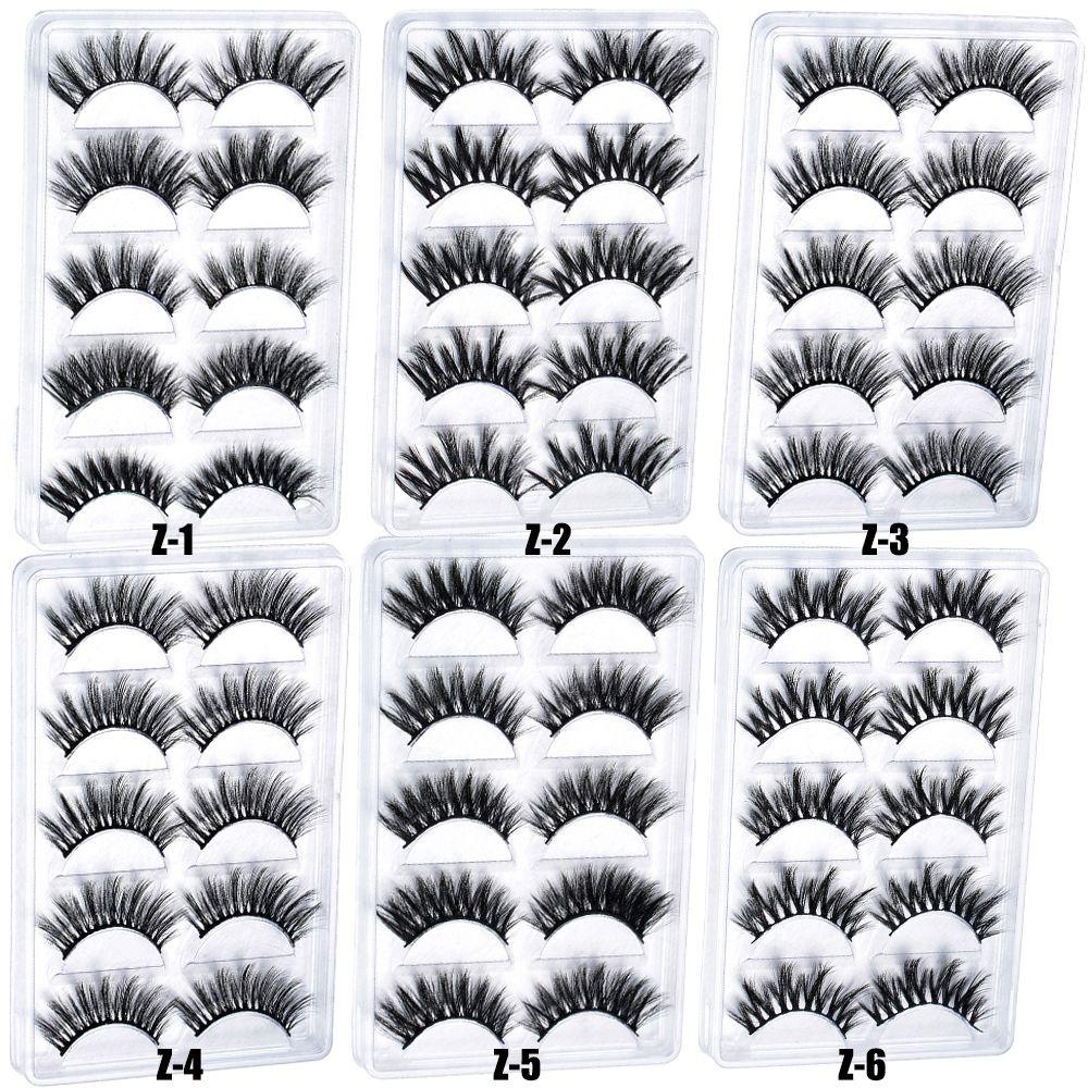 Set 5 Cặp Lông Mi Giả 5D SKONHED Dành Cho Trang Điểm Mắt