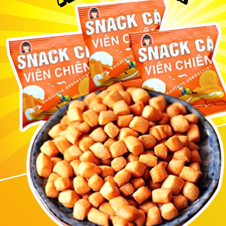 30 GÓI SNACK CÁ VIÊN CHIÊN GIÒN NGON- ĂN VẶT TUỔI THƠ