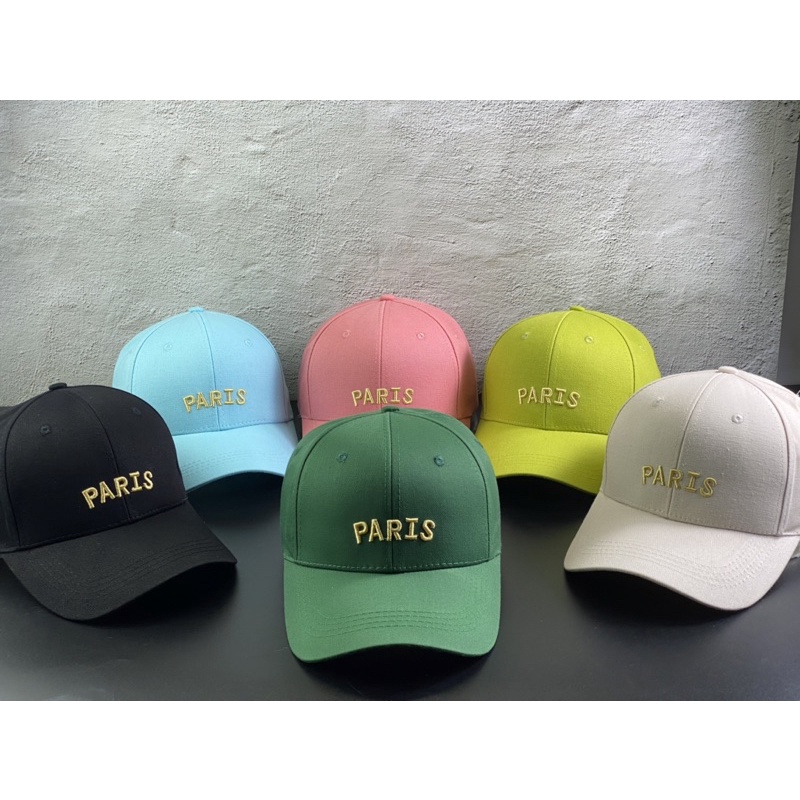 Nón kết hàn quốc ❤️ - mũ lưỡi trai kaki cotton thêu chapi (on) cá tính thời trang